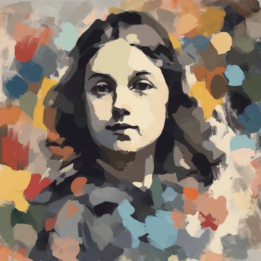 Σύνθεση και αυθορμητισμός στην τέχνη, με έμφαση στη δομή και το ελεύθερο στυλ.